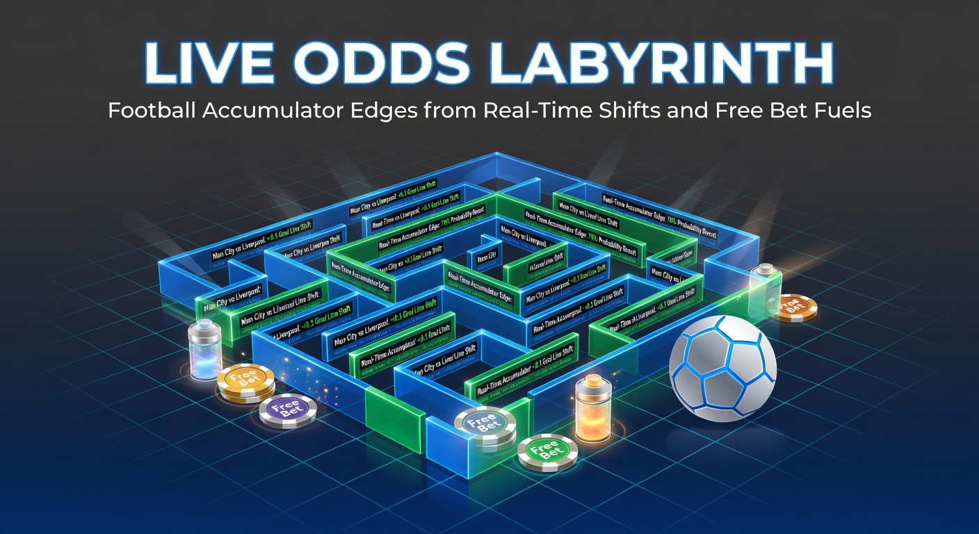 Dynamic football match with live odds overlay showing accumulator potential during a tense Premier League game
