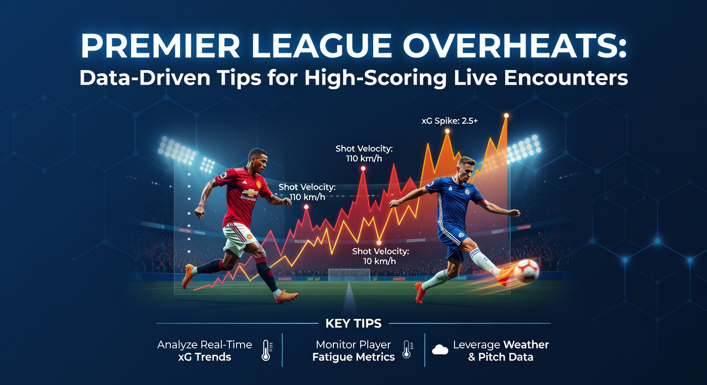 Vibrant Premier League stadium packed with fans during a high-scoring thriller, goals flying in under floodlights