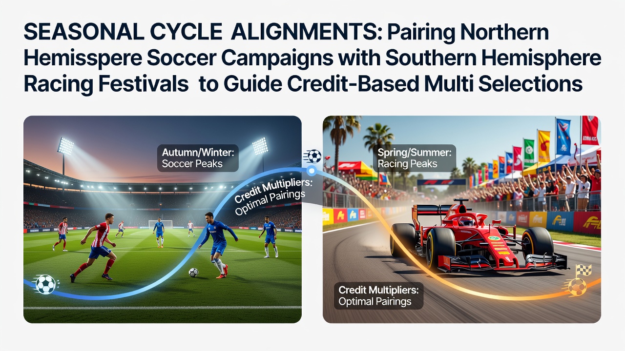 Northern Hemisphere soccer fixtures overlaid with Southern Hemisphere racing calendars showing July alignments