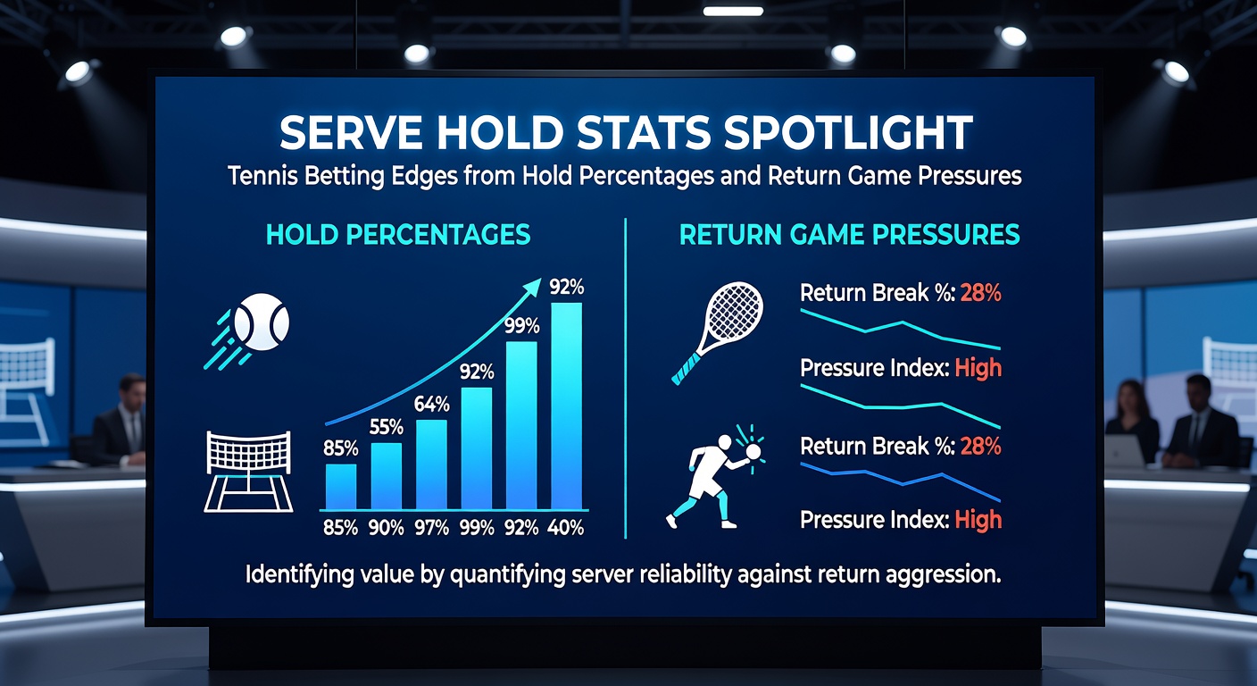 Data visualization chart comparing serve hold percentages across ATP top players on different surfaces, illustrating betting value spots