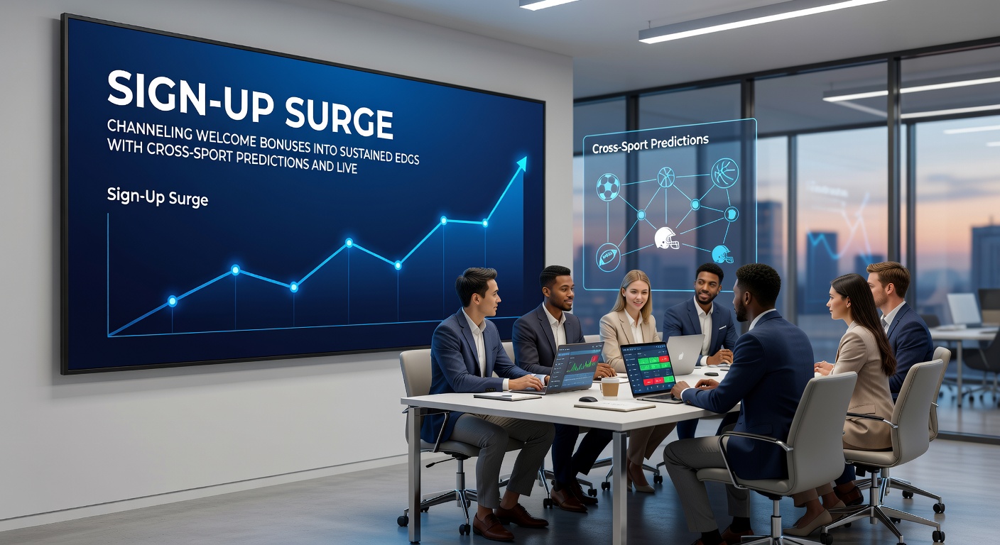 Live odds fluctuating on a digital dashboard during cross-sport betting action, with welcome bonus trackers visible in the foreground