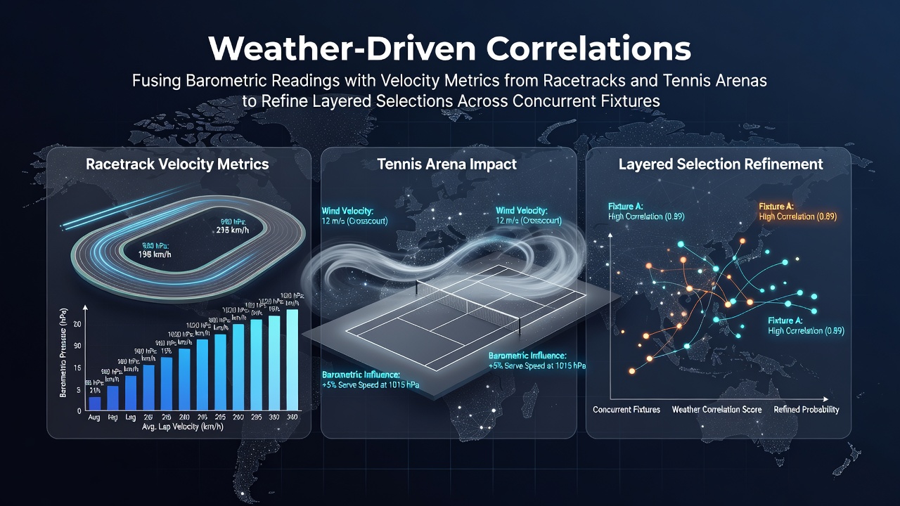 Barometric pressure readings integrated with horse racing velocity metrics on a turf track during variable weather conditions