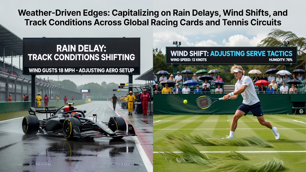 Horse racing track conditions altered by rainfall during an international meeting