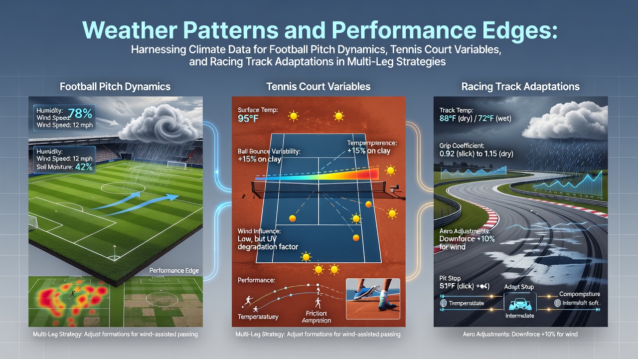 Satellite view of weather systems over European sports venues including football stadiums and tennis courts